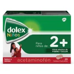 Dolex (Acetaminofen) Pediatrico 20 Tabletas Masticable Acetaminofen