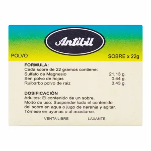 ANTIBIL POLVO SULFATO DE MAGNESIO- POLVO RUIBARDO-SEN