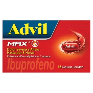 Advil Max 16 (Ibuprofeno) Capsulas Ibuprofen