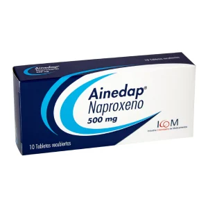AINEDAP 500 MG 10 TABLETAS ICOM (PD) (T) NAPROXENO