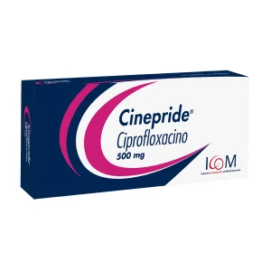 CINEPRIDE 500 MG 10 TBS ICOM (PD) (T) CIPROFLOXACINA