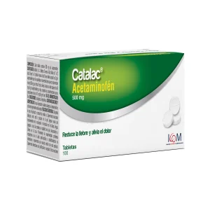 CATALAC 500 MG 100 TBS ICOM (PD) (RF) ACETAMINOFEN