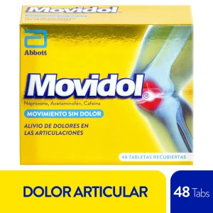 MOVIDOL 48 TABLETAS ACETAMINOFEN+NAPROXENO SODICO+CAFEINA