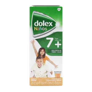 Dolex (Acetaminofen) Jarabe Niños 120 ML 7+ Acetaminofen