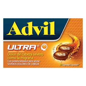 Advil Ultra 20 Capsulas Ibuprofeno - Cafeina