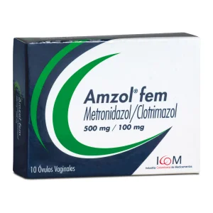 AMZOL FEM 500/100 MG 10 OVUL ICOM(PD)(T) METRONIDAZOL-CLOTRIMAZOL