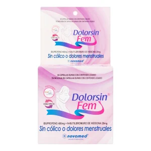DOLORSIN FEM 36 CAPSULAS HIOSCINA-IBUPROFENO