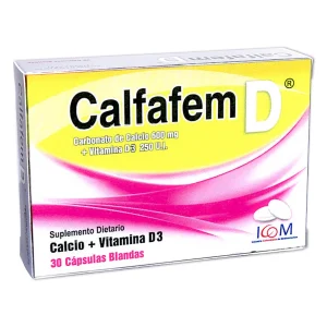 CALFAFEM CALCIO+D 600MG 250UI 30 CB ICOM