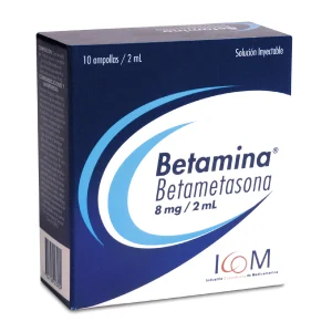 BETAMINA 8MG/2ML 10 AMPOLLAS IC MQ BETAMETASONA