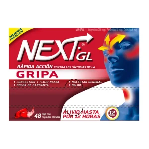 Next Gel Gripa 48 Capsulas Blandas Ibuprofen-Fenilefrina-Cetirizina