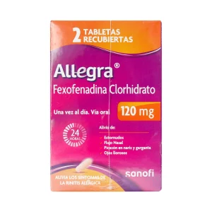 ALLEGRA 120 MG BLIST 2TBS PACK 5 CAJAS FEXOFENADINA