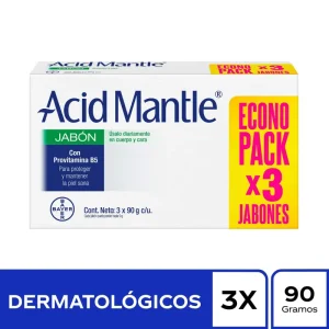 3 JABONES ACID MANTLE 90GR ECONOPACK  JABONES