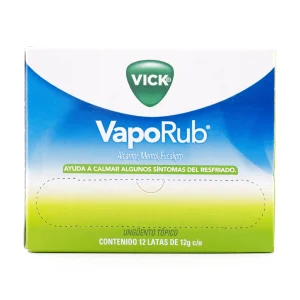 VICK VAPORUB 12 GR 12 UDS MENTOL-ALCANFOR-EUCALIPTO