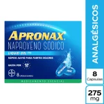 Apronax Liquid Gel 275 MG 8 Capsulas Naproxeno