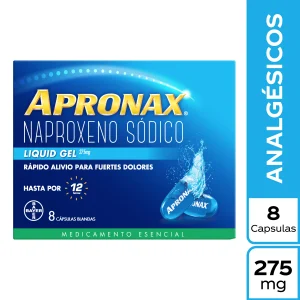 Apronax Liquid Gel 275 MG 8 Capsulas Naproxeno