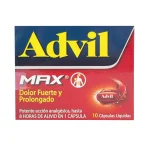 Advil Max 10 (Ibuprofeno) Capsulas Ibuprofen