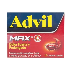 Advil Max 10 (Ibuprofeno) Capsulas Ibuprofen