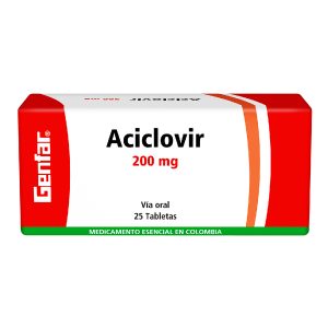 ACICLOVIR 200 MG 25 TABLETAS GF ACICLOVIR