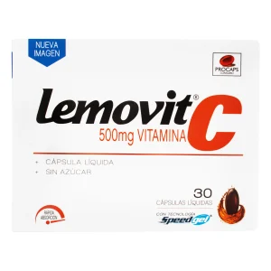 LEMOVIT C 500 MG 30 CAP.BLANDA GELATIN. VITAMINA C