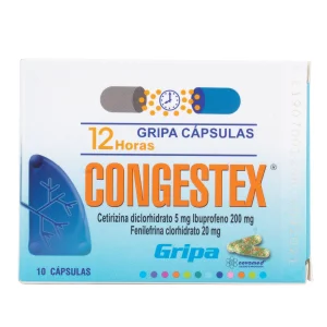 CONGESTEX 10 CAPSULAS IBUPROFEN-FENILEFRINA-CETIRIZINA