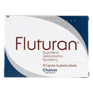 FLUTURAN 400 MG 10 CAPSULAS IBUPROFENO-DESLORATADINA- FENILEFRINA