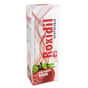 ROXIDIL MASTIC.VIT.C+ZINC FRESA 100 TAB