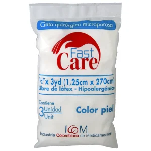 MICROPORE C.PIEL FAST CARE 1/2X3 3UDS IC