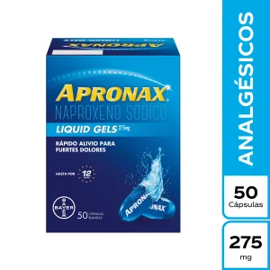 Apronax Liquid Gel 275 MG 50 Capsulas Naproxeno