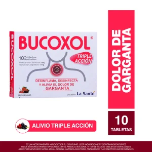 BUCOXOL TRIPLE ACCION F.ROJOS 10 TBS BENCIDAMINA-CETILPIRIDINIO