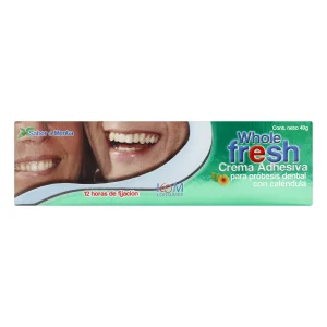 CREMA ADHESIVA WHOLE FRESH MENTA 40 GR CREMAS