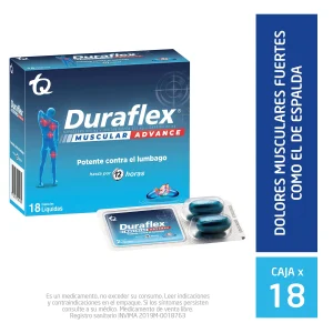 DURAFLEX MUSCULAR ADVANCE 18 CAPSULAS ACETAMINOFEN+NAPROXENO SODICO+CAFEINA