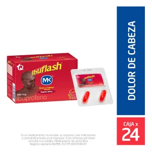 IBUFLASH FORTE 400 MG 24 CAPSULAS IBUPROFEN