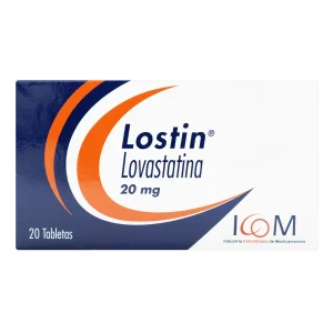 LOSTIN 20 MG 20 TABLETAS ICOM (PD) (T) LOVASTATINA