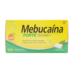 Mebucaina Forte 100 Tabletas Benoxinato - Cetilpiridinio