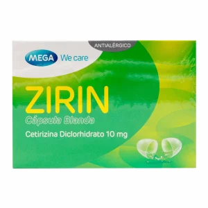 ZIRIN 10 MG (CETIRIZINA) CAJA X 50 CAPS BL CETIRIZINA