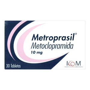 METROPRASIL 10 MG 30 TABLETAS ICOM METOCLOPRAMIDA