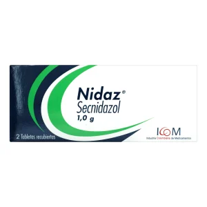 NIDAZ 1 GR 2 TABLETAS ICOM (PD) (T) SECNIDAZOL