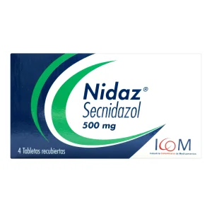 NIDAZ 500 MG 4 TABLETAS ICOM (PD) (T) SECNIDAZOL