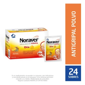 NORAVER GRIPA BEBIDA DIA 15 GR 24 SBS ACETAMINOFEN-FENILEFRINA-LEVOCETIRICINA