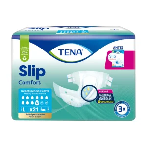 Pan. Tena Basic GDE. Tipo Tela 21 Uds Pañales Incontinencia
