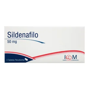 SILDENAFIL 50 MG 2 TABLETAS ICOM