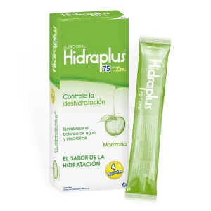 HIDRAPLUS 75 ZINC MANZANA BOL.100ML 4UDS SODIO-POTACIO-CALCIO-MAGNESIO.