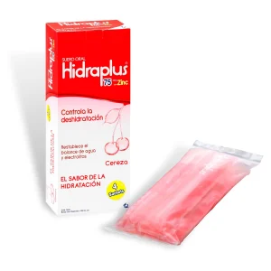 HIDRAPLUS 75 ZINC CEREZA BOL.100ML 4UDS SODIO-POTACIO-CALCIO-MAGNESIO.