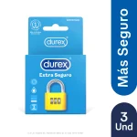 Preservativos Durex Extra Seguro 3 Uds