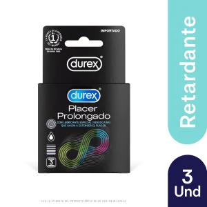 Preservativo Durex Placer Prolongado 3 Uds