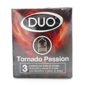 Preservativo DUO Tornado Passion 3 Uds