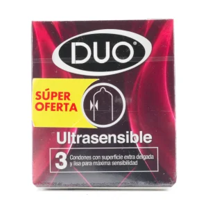 Preservativo DUO Ultrasensible 3 Uds S.O