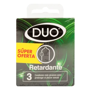 Preservativo DUO Retardante 3 Uds S.O
