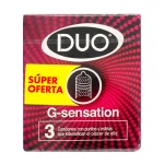 Preservativos DUO G Sensation 3 Uds S.O