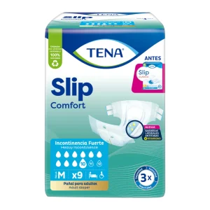 Pan.Tena Basic Med.Tipo Tela 9 Uds Pañales Incontinencia